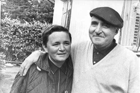 Константин Симонов с последней женой Ларисой Жадовой