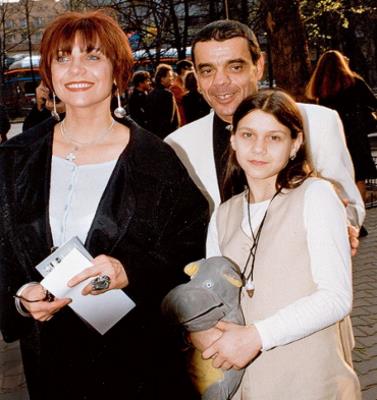 Константин Райкин с супругой Еленой Бутенко и дочерью Полиной