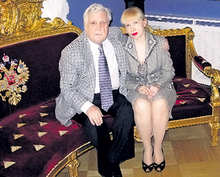 Илья Глазунов со второй женой Инессой Орловой