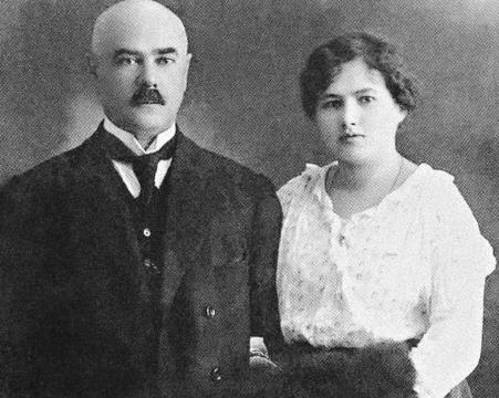 Антон Деникин с Ксенией Чиж незадолго до свадьбы