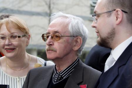 Василий Ливанов с женой и сыном Борисом