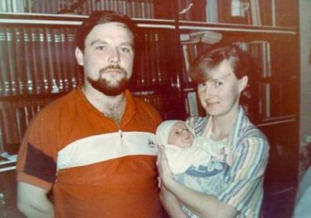 Михаил Круг с первой женой Светланой и сыном