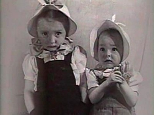 Сестры Настя и Марианна Вертинские в детстве