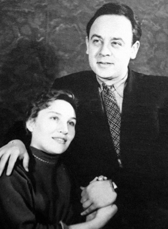 Леонид Броневой с первой женой Валентиной Блиновой