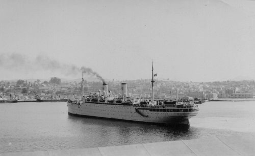 Немецкое судно "Штойбен"