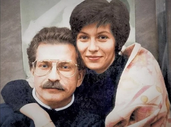 Владислав Листьев  с женой Альбиной