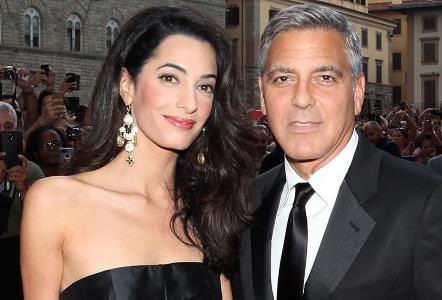 Джордж Клуни с супругой Амаль Аламуддин