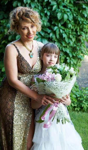Елена Воробей с дочкой Соней
