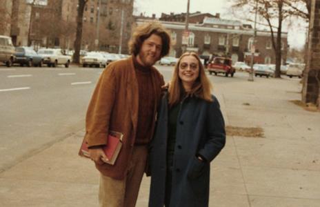 Хиллари и Билл Клинтон в молодости 1971 год