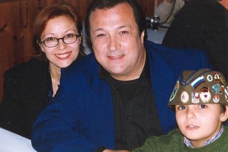 Робертино Лорети с женой Маурой и сыном Лоренцо