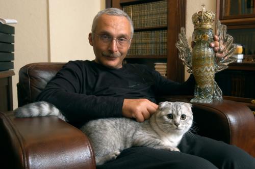 Александр Друзь с котом Шоном