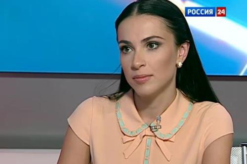Ведущая программе канала «Россия-24»