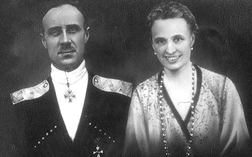 Петр Врангель с женой Ольгой