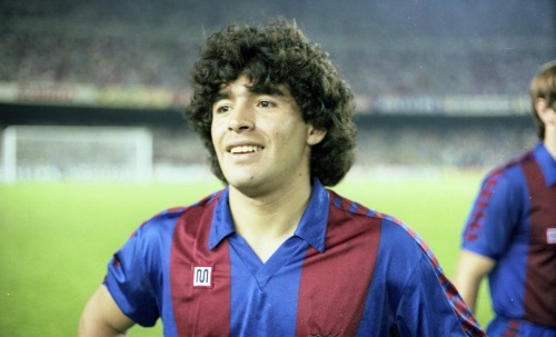 Диего Марадона - игрок Барселоны