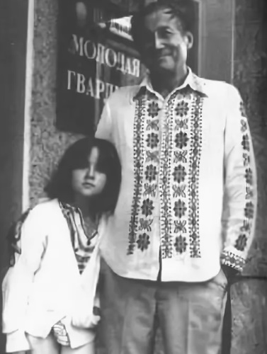 Ника с известным поэтом Евгением Евтушенко