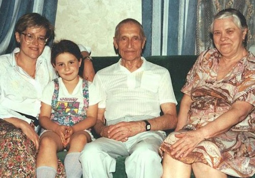Николай Амосов с семьёй