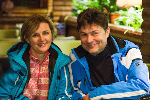 Сергей Белоголовцев с женой Натальей