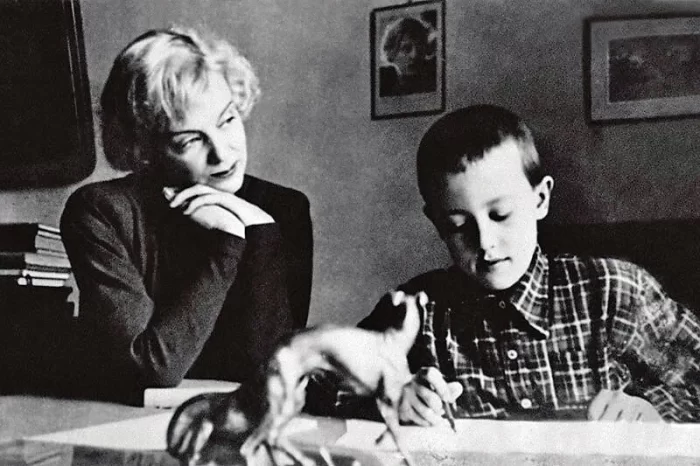 Марина Ладынина с сыном