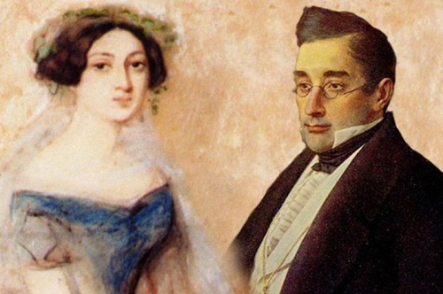 Грибоедов с супругой Ниной Чавчавдзе